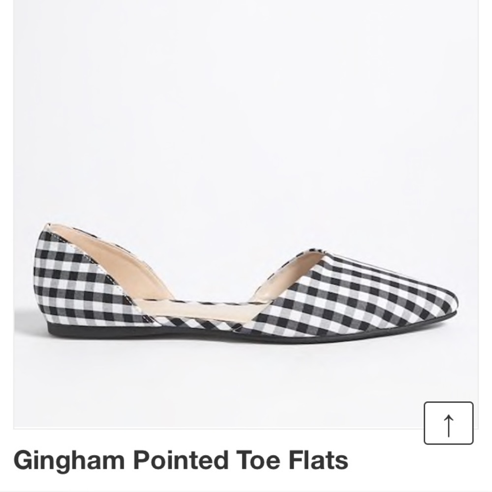 Gingham flats 🥿